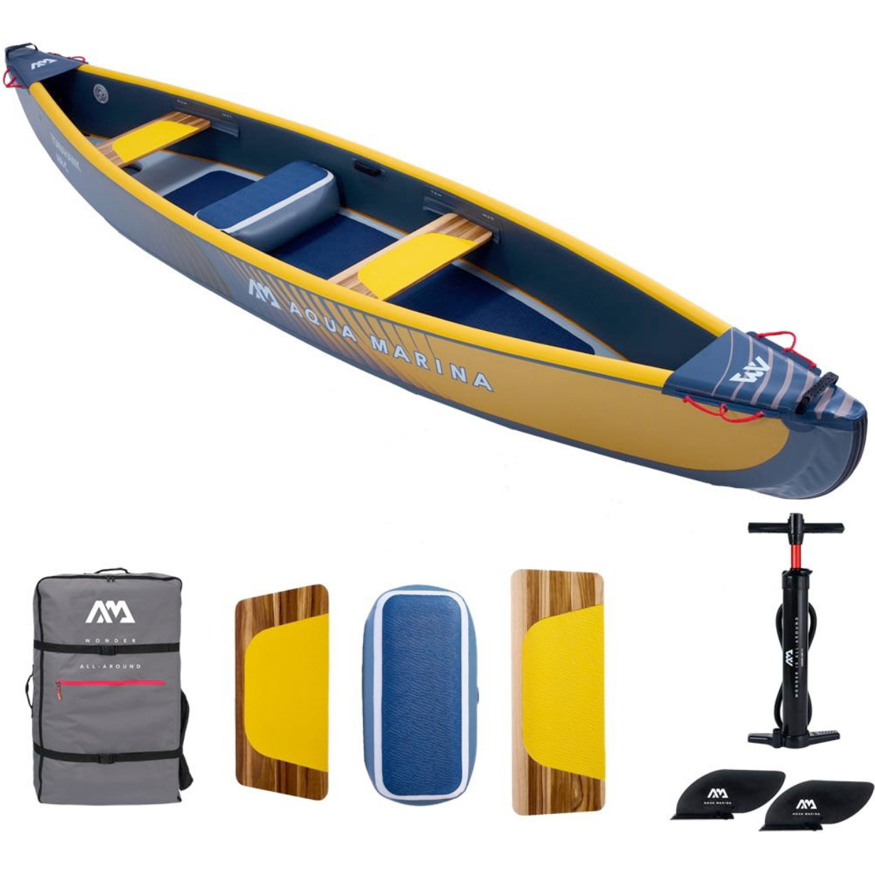2026 Aqua Marina Tomahawk AIR-C High Pressure Speed 2-3 Person Canoe 46346
